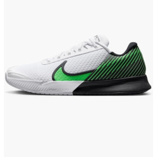 Чоловічі кросівки для тенісу Nike ZOOM VAPOR PRO 2 HC Білий Зелений 41 (DR6191-105 41) - Інтернет-магазин спільних покупок ToGether