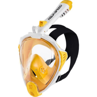 Повнолицьова маска Aqua Speed DRIFT 7089 Білий, Жовтий Уні S/M (249-58 S/M) - Інтернет-магазин спільних покупок ToGether