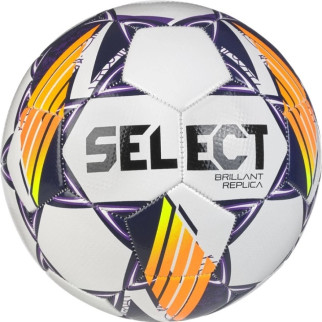 М'яч футбольний Select Brillant Replica v24 Біло-фіолетовий Уні 5 (099488-096 5) - Інтернет-магазин спільних покупок ToGether
