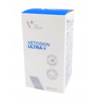 Вітаміни для здоров'я шкіри та вовни у собак та котів VetExpert VetoSkin Ultra, 60 табл - Інтернет-магазин спільних покупок ToGether