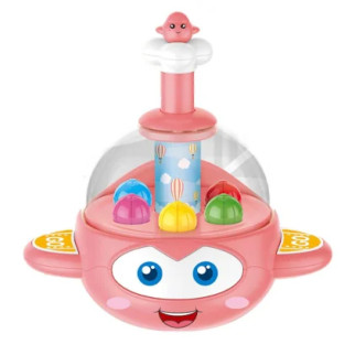 Дитяча дзиґа "Літак" Limo Toy BM1201, 16 см (Рожевий) - Інтернет-магазин спільних покупок ToGether