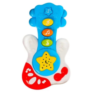 Музична гітара, що розвиває Е-Нотка Bambi 60082 зі звуком і світлом (Блакитний) - Інтернет-магазин спільних покупок ToGether