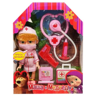 Лялька за мотивами мультфільму "Маша і Ведмідь" MS-102(Blue) (Рожевий) - Інтернет-магазин спільних покупок ToGether