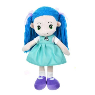 М'яконабивна дитяча лялька M5745UA 40 см (Синє вбрання) - Інтернет-магазин спільних покупок ToGether