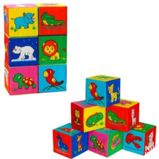 Набір м'яких кубиків "Дикі тварини" - Інтернет-магазин спільних покупок ToGether