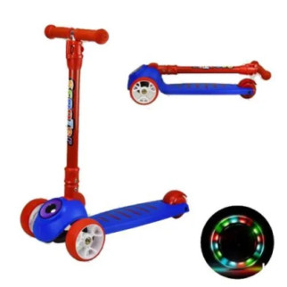 Самокат дитячий 4-х коліс. SK20162 (6шт) синій, колеса PU 135mm*40 мм зі світлом - Інтернет-магазин спільних покупок ToGether