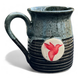 Чашка ручної роботи Пташка червона - Інтернет-магазин спільних покупок ToGether