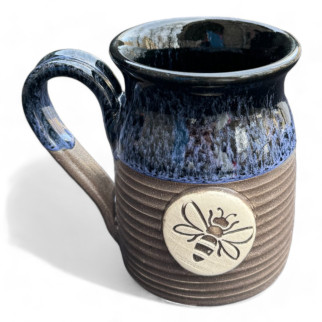 Чашка ручної роботи синя Бджілка - Інтернет-магазин спільних покупок ToGether