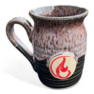 Чашка ручної роботи червона Вогонь - Інтернет-магазин спільних покупок ToGether