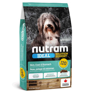 Корм Nutram I20 Ideal Solution Support Sensitive Skin Coat & Stomach Dog сухий для собак з чутливим травленням та проблемами шкіри 20 кг - Інтернет-магазин спільних покупок ToGether