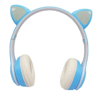 Дитячі навушники з котячими вушками VIV-23M(Blue) - Інтернет-магазин спільних покупок ToGether