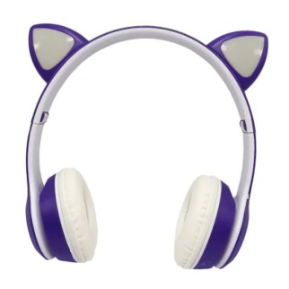 Дитячі навушники з котячими вушками VIV-23M(Violet) - Інтернет-магазин спільних покупок ToGether