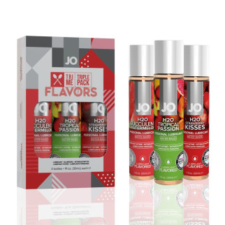 Набір JO Tri-Me Triple Pack — Flavors (3×30 мл) три різні смаки оральних змазок - Інтернет-магазин спільних покупок ToGether