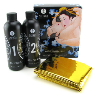 Гель для NURU масажу Shunga Oriental Body-to-Body – Exotic Fruits (2 x 225 мл) плюс простирадло - Інтернет-магазин спільних покупок ToGether