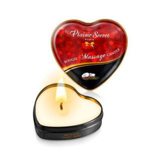 Масажна свічка серце Plaisirs Secrets Coconut (35 мл) - Інтернет-магазин спільних покупок ToGether