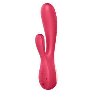 Смарт вібратор-кролик Satisfyer Mono Flex Red, 2 мотори, керування через інтернет - Інтернет-магазин спільних покупок ToGether