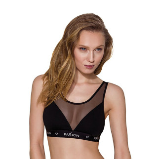 Топ з прозорою вставкою Passion PS002 TOP L, black - Інтернет-магазин спільних покупок ToGether