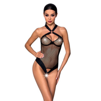 Сітчастий боді з халтером Passion Amanda Body XXL/XXXL, black - Інтернет-магазин спільних покупок ToGether