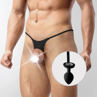 Чоловічі труси XS-2XL із силіконовою анальною пробкою Art of Sex - Joni plug panties size S Black - Інтернет-магазин спільних покупок ToGether