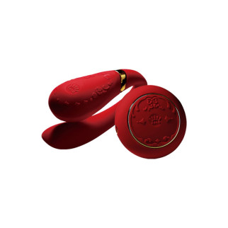 Смартвібратор для пар Zalo Fanfan set Bright Red, пульт ДК - Інтернет-магазин спільних покупок ToGether