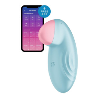 Смарт-вібратор для клітора Satisfyer Tropical Tip Light Blue - Інтернет-магазин спільних покупок ToGether