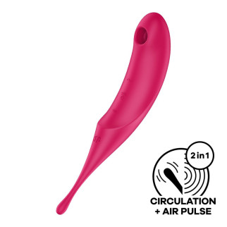 Вібратор для клітора з вакуумною стимуляцією Satisfyer Twirling Pro Red - Інтернет-магазин спільних покупок ToGether