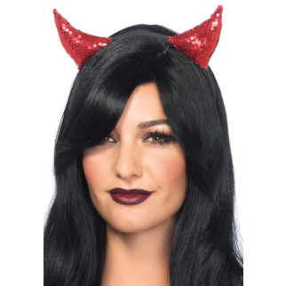 Диявольські ріжки з паєтками Leg Avenue Sequin devil horns - Інтернет-магазин спільних покупок ToGether