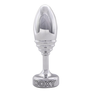 Металева анальна пробка DOXY Butt Plug RIBBED, ребриста, діаметр 3,3 см - Інтернет-магазин спільних покупок ToGether