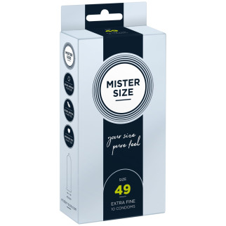 Презервативи Mister Size - pure feel - 49 (10 condoms), товщина 0,05 мм - Інтернет-магазин спільних покупок ToGether