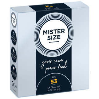 Презервативи Mister Size - pure feel - 53 (3 condoms), товщина 0,05 мм - Інтернет-магазин спільних покупок ToGether
