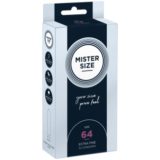 Презервативи Mister Size - pure feel - 64 (10 condoms), товщина 0,05 мм - Інтернет-магазин спільних покупок ToGether