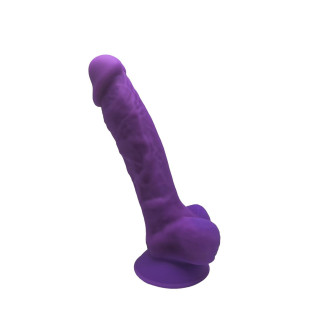 Фалоімітатор SilexD Johnny Purple (MODEL 1 size 7in), двошаровий, силікон+Silexpan, діаметр 3,8 см - Інтернет-магазин спільних покупок ToGether
