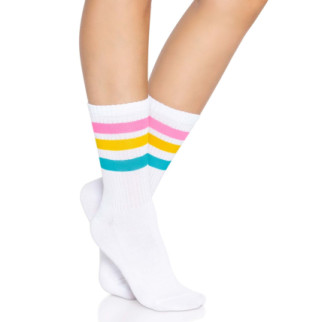 Шкарпетки жіночі в смужку Leg Avenue Pride crew socks Pansexual, 37–43 розмір - Інтернет-магазин спільних покупок ToGether