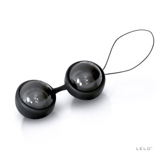 Вагінальні кульки LELO Luna Beads Noir Black, зміщений центр ваги, діаметр 2,9 см, 2х37 г - Інтернет-магазин спільних покупок ToGether
