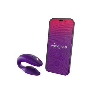 Смарт-вібратор для пар We-Vibe Sync 2 Purple, 10 віброрежимів, пульт ДК - Інтернет-магазин спільних покупок ToGether