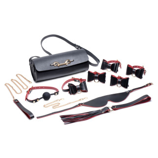 Набір БДСМ з дорожньою сумкою Master Series: Bow — Luxury BDSM Set With Travel Bag, 11 предметів - Інтернет-магазин спільних покупок ToGether