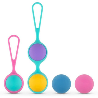 Набір вагінальних кульок PMV20: Vita – Kegel Ball Set, маса 40, 50, 60 г, два тримачі - Інтернет-магазин спільних покупок ToGether