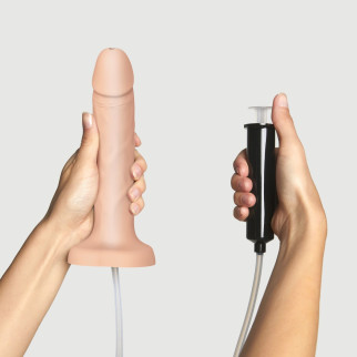 Фалоімітатор, що кінчає Strap-On-Me Squirting Cum Dildo Realistic Vanilla, діам. 3,5 см, силікон - Інтернет-магазин спільних покупок ToGether