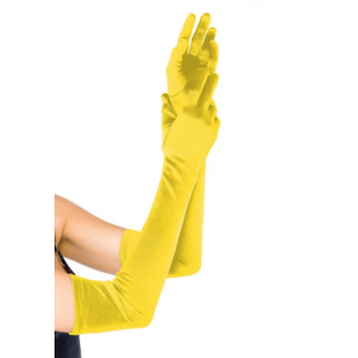 Довгі атласні рукавички Leg Avenue Extra Long Satin Gloves, One Size, жовті - Інтернет-магазин спільних покупок ToGether