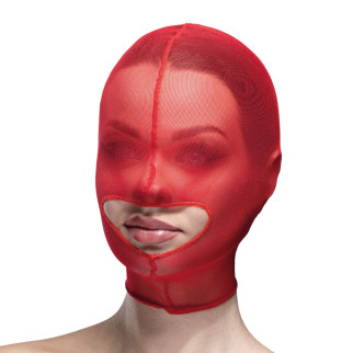 Маска сітка із відкритим ротом Feral Feelings - Hood Mask Red - Інтернет-магазин спільних покупок ToGether