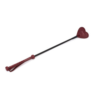 Ляскалка Liebe Seele Wine Red Riding Crop with Heart-Shape Tip - Інтернет-магазин спільних покупок ToGether