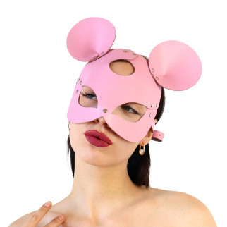 Шкіряна маска мишки Art of Sex - Mouse Mask, колір Рожевий - Інтернет-магазин спільних покупок ToGether