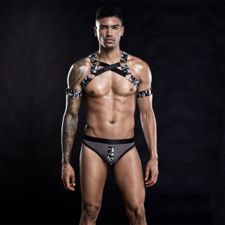 Чоловічий еротичний костюм з портупеєю "Дикий Джеймс" One Size - Інтернет-магазин спільних покупок ToGether