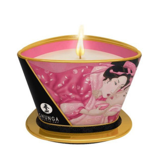 Масажна свічка Shunga Massage Candle – Rose Petals (170 мл) з афродизіаками - Інтернет-магазин спільних покупок ToGether
