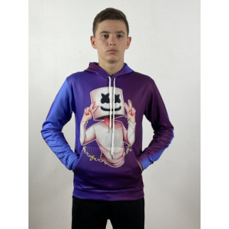 3D Толстовка з принтом DJ Marshmelo Фіолетовий - Інтернет-магазин спільних покупок ToGether