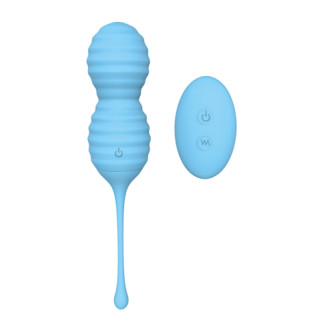 Вагінальні кульки з дистанційним пультом DREAM TOYS BEEHIVE BLUE, Синий - Інтернет-магазин спільних покупок ToGether