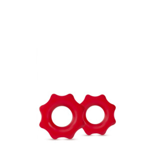 Набір ерекційних кілець STAY HARD Nutz RED, Червоний, Розмір посилки : 8,50 х 14,00 х 2,50 - Інтернет-магазин спільних покупок ToGether