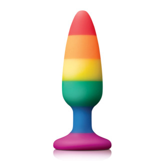 Райдужна анальна пробка COLOURFUL LOVE RAINBOW ANAL PLUG MEDIUM - Інтернет-магазин спільних покупок ToGether