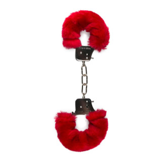 Наручники EASYTOYS Furry Handcuffs - Red - Інтернет-магазин спільних покупок ToGether