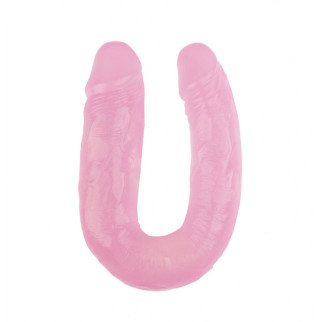 Фалоімітатор подвійний Chisa Hi-Rubber 14 Pink, Рожевий - Інтернет-магазин спільних покупок ToGether